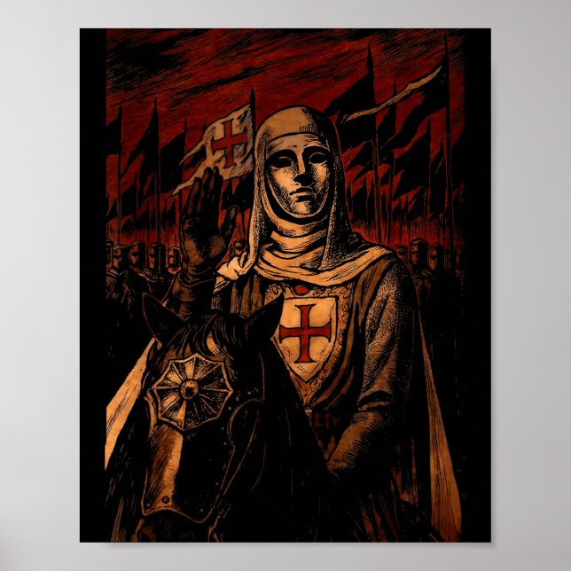 Sliver Mask King Baldwin Iv Meme The Leper King Wa Poster (Vorne)
