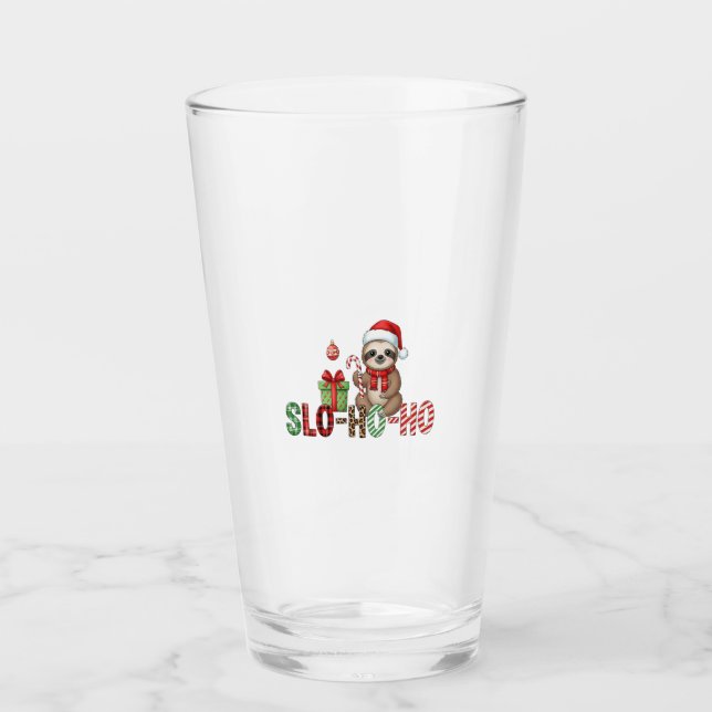 Slo Ho Ho Xmas Sloth 2 Glas (Vorderseite)