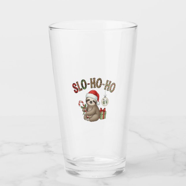 Slo Ho Ho Xmas Sloth Glas (Vorderseite)