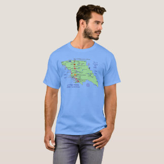 SLO Place Names MAP T - Shirt
