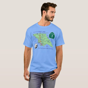 SLO Place Names MAP T - Shirt