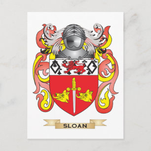 Sloan Coat of Arms (Familienwappen) Postkarte
