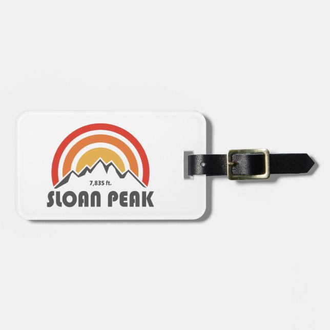 Sloan Peak Washington Gepäckanhänger (Vorderseite horizontal)