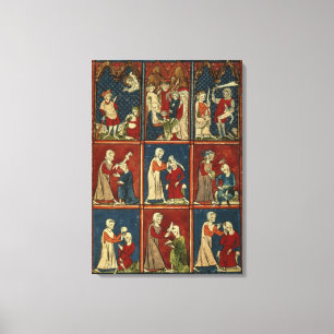 Sloane 1977 fol.2V medizinische und biblische Leinwanddruck