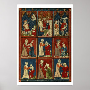 Sloane 1977 fol.2V medizinische und biblische Poster