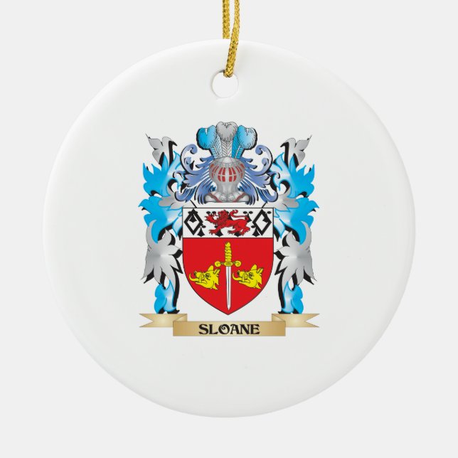 Sloane Wappen - Familienwappen Keramikornament (Vorne)