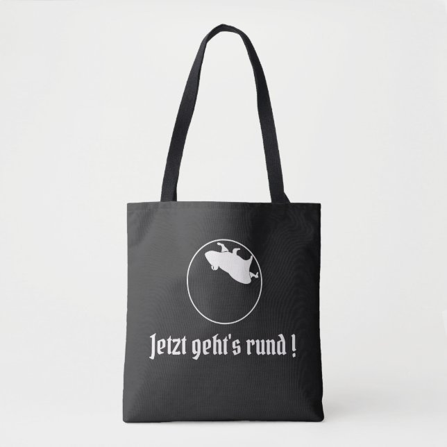 Slogan auf Deutsch Jetzt geht's rund (Vorderseite)