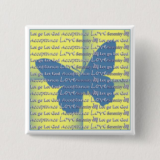 Slogan Butterfly Button (Vorderseite)