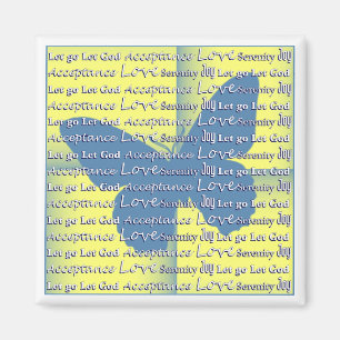 Slogan Butterfly Magnet