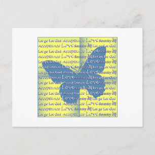 Slogan Butterfly Postkarte