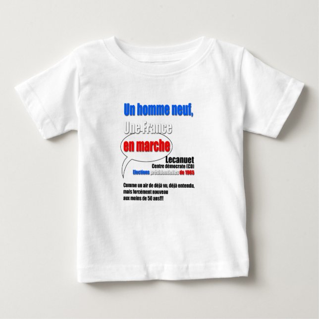 Slogan En Marche White baby tee (Vorderseite)