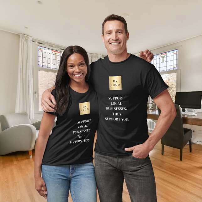 Slogan für das lokale Firmenlogo für Schwarze Unte T-Shirt (Von Creator hochgeladen)