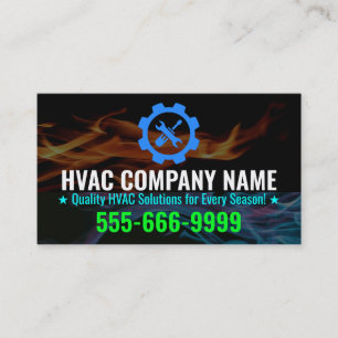 Slogan für Heizung und Kühlung, Logo für HVAC Visitenkarte