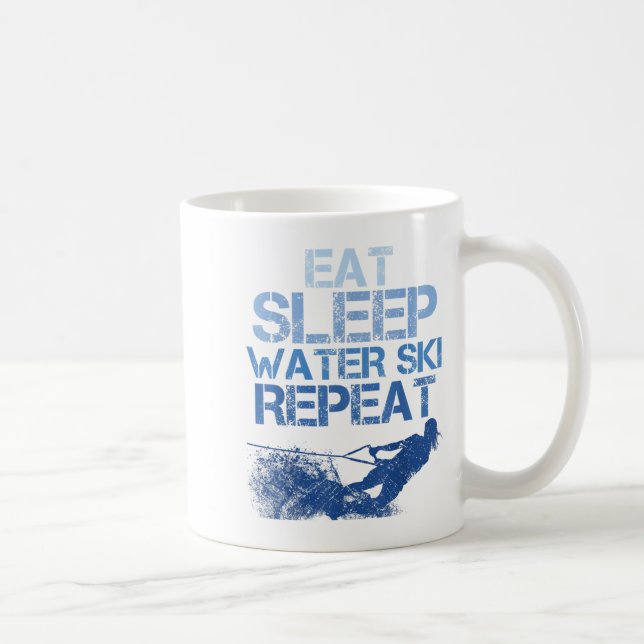 Slogan für Wasserski Kaffeetasse (Rechts)