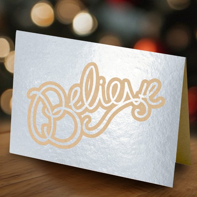 Slogan-Grafik glauben Folienkarte (Von Creator hochgeladen)