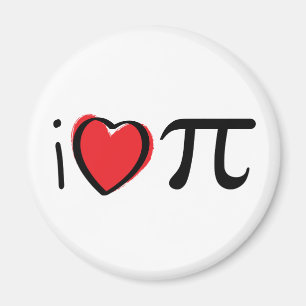 Slogan i Liebe pi traf hartje. Ik hou van pi. Magnet