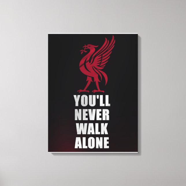 Slogan Liverpool - YNWA Leinwanddruck (Vorderseite)