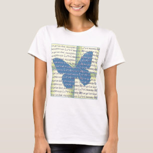 Slogan Schmetterling T-Shirt