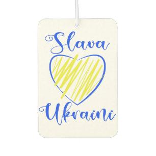 Slogan Slava Ukraini Gloria an die Ukraine Autolufterfrischer