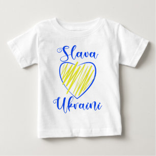 Slogan Slava Ukraini Gloria an die Ukraine Baby T-shirt