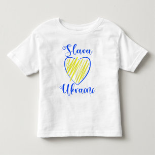 Slogan Slava Ukraini Gloria an die Ukraine Kleinkind T-shirt