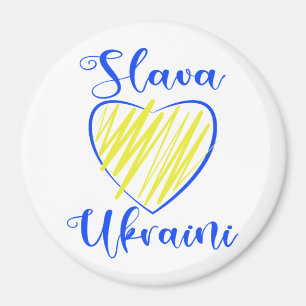Slogan Slava Ukraini Gloria an die Ukraine Magnet