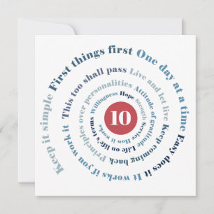 Slogan Spiral Card Karte