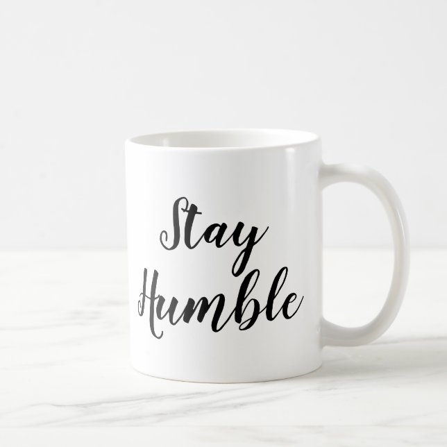 Slogan Tasse | Demut Bleibe | Angebot (Rechts)