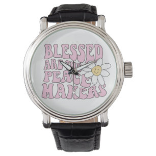 Slogan von Daisy and Peace Makers Armbanduhr