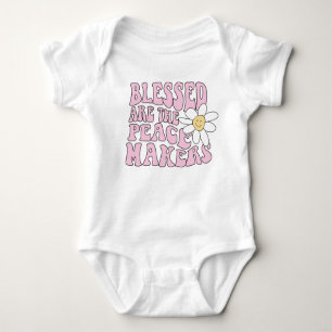 Slogan von Daisy and Peace Makers Baby Strampler