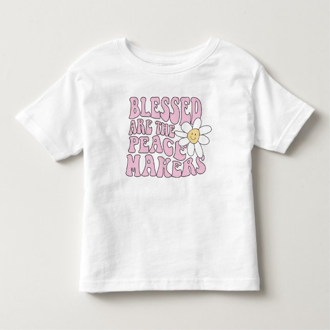 Slogan von Daisy and Peace Makers Kleinkind T-shirt (Vorderseite)
