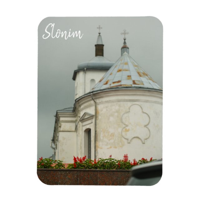 Slonim Weißrussland Town Architecture Church Magnet (Vertikal)