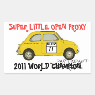 SLOP Teilnehmeraufkleber Rechteckiger Aufkleber