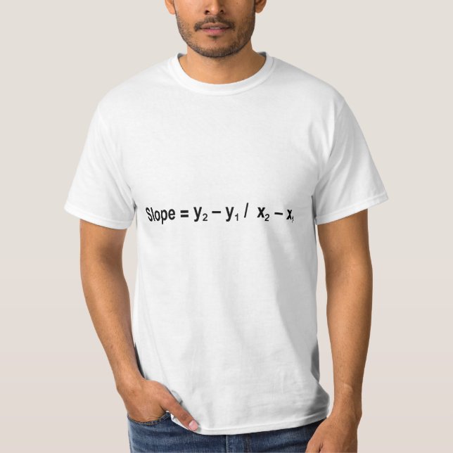 Slope Formel Mathematische Physik T-Shirt (Vorderseite)