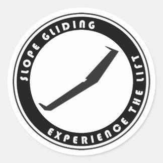 Slope Gliding Runder Aufkleber