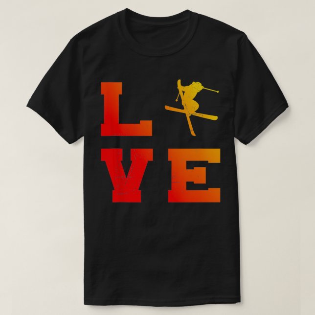 Slopestyle Ski Jumping Freestyle Ski Freestyle T-Shirt (Design vorne)