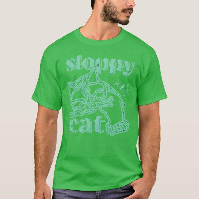 Sloppy-Chat-Familie T-Shirt (Vorderseite)