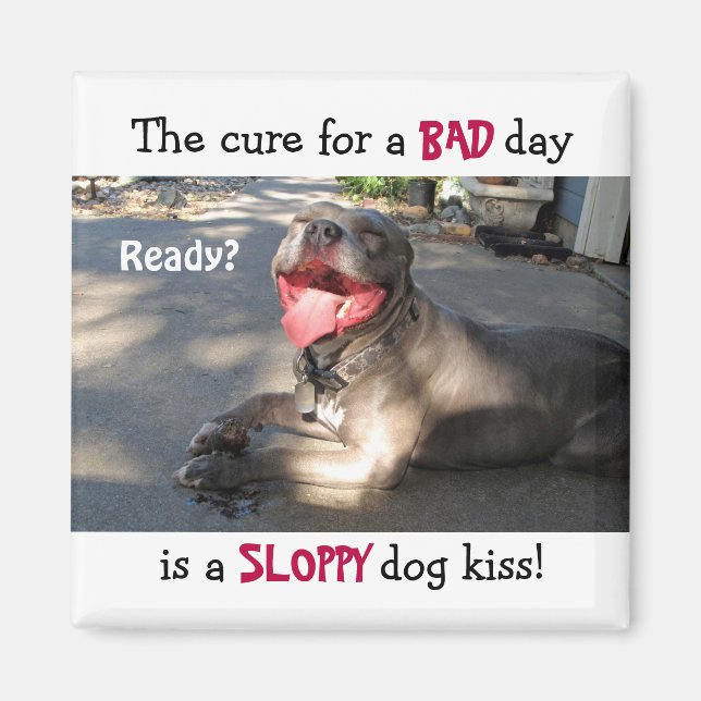 Sloppy Dog Kiss Magnet (Vorne)