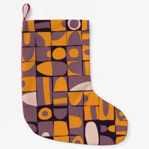Sloppy Geometrie: Vintages Muster Kleiner Weihnachtsstrumpf