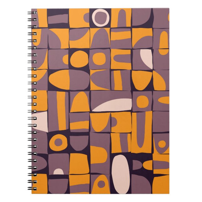 Sloppy Geometrie: Vintages Muster Notizblock (Vorderseite)