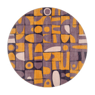 Sloppy Geometrie: Vintages Muster Schneidebrett