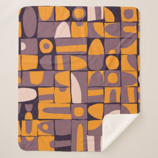 Sloppy Geometrie: Vintages Muster Sherpadecke