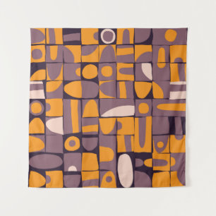 Sloppy Geometrie: Vintages Muster Wandteppich
