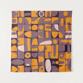 Sloppy Geometrie: Vintages Muster Wandteppich