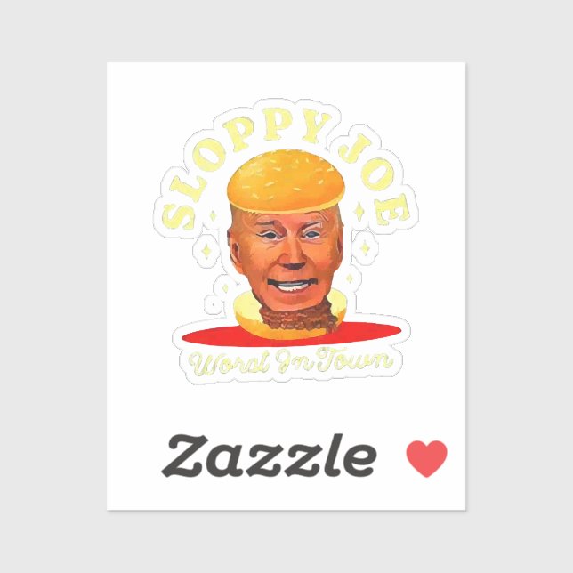 Sloppy Joe Biden Anti President Aufkleber (Blatt)