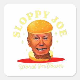 Sloppy Joe Biden Anti President Quadratischer Aufkleber