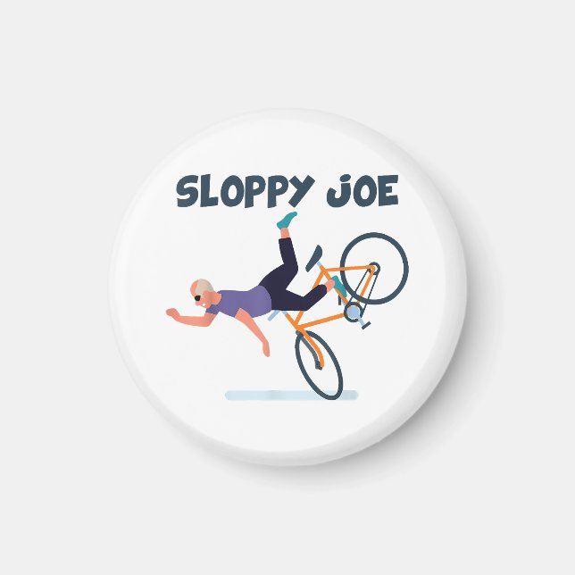 Sloppy Joe Funny Biden Shirt Sloppy Joe Biden Funn Magnet (Vorne)