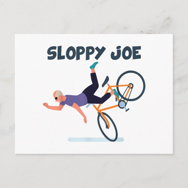 Sloppy Joe Funny Biden Shirt Sloppy Joe Biden Funn Postkarte (Vorderseite)