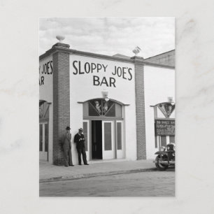 Sloppy Joe's Bar, 1938 Postkarte