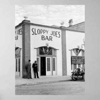 Sloppy Joe's Bar, Key West, 1938 Poster